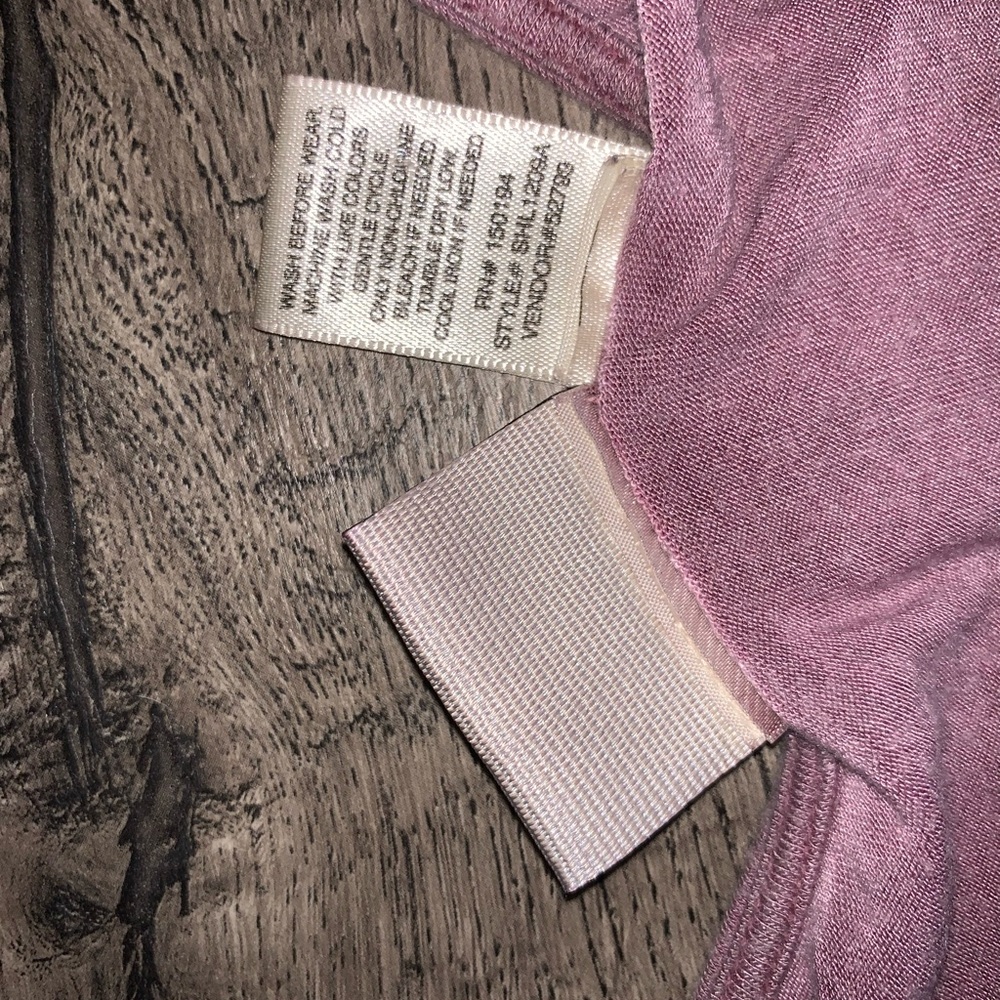 Daytrip Mauve Purple Tank W/Crochet Lace Detail - Picture 3 of 4